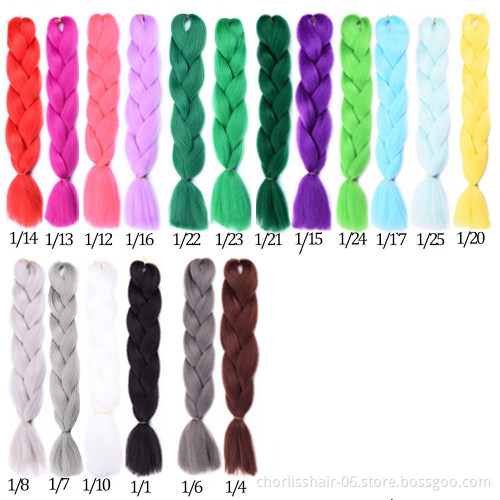 Wholesale 24''100g Ombre  Pre Stretch Jumbo Hair Braid  Attachment Hair Braids Crochet Afro Synthetic Braiding Hair Extensions